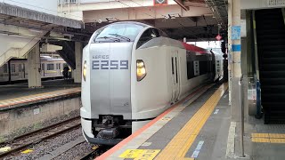 【成田線】2020M 特急 成田エクスプレス20号 E259系Ne022編成 Ne001編成 成田駅 通過シーン