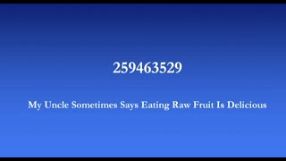 Famous Mastering Memory Lecture 9 - Remembering Numbers Profile