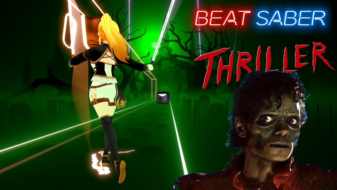 Beat Saber 🟨⬛ Happy "Thriller" Halloween everyone! [Full Body Tracking]