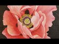 Oriental Poppy Acrylic Painting LIVE Tutorial