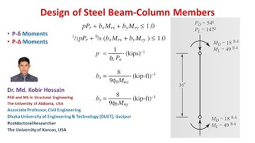 Design of Steel Beam-Column Member - Lecture-7 (Selection of W section for a braced frame member)