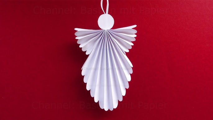 How to make Paper Angel Christmas Ornament · Just That Perfect Piece