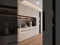 Modular kitchen goals!📍Dark color, futuristic sense of technology, sideboard design.