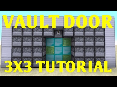 Minecraft: 3x3 Vault Piston Door [Tutorial]