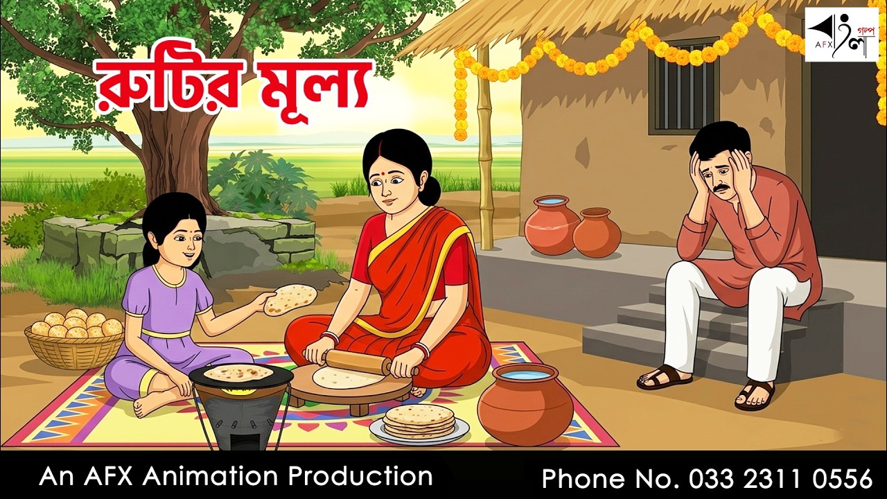 রুটির মূল্য  I Bangla Cartoon | বাংলা কার্টুন  | Thakumar Jhuli | AFX Animation