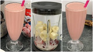 Strawberry and Banana Milkshake | #SHORTS VIDEO #recipes