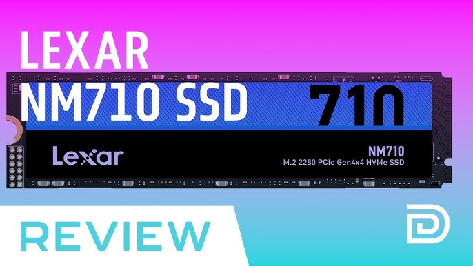 YouTube Gen4x4 - M.2 Review SSD NVMe Lexar NM710 PCIe