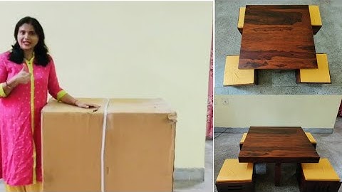 Amazon Coffee Table Unboxing and Review//Wooden Center Table//Pratibha Recipe