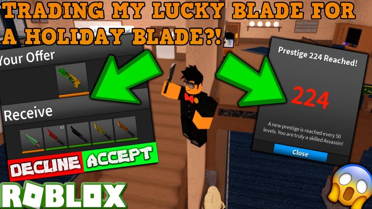 Equal Valued Trade For My Lucky Blade Roblox Assassin Pro Server - roblox assassin chicken knife