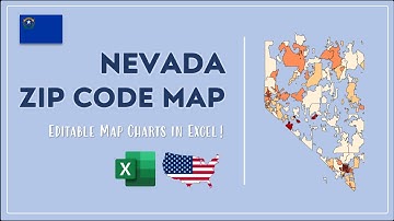 Nevada Zip Code Map in Excel - Zip Codes List and Population Map