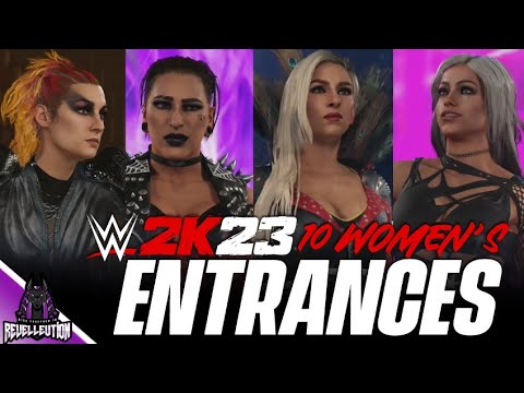 WWE 2K23: 10 Official Women's Entrances #WWE2K23