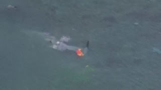 オスプレイ、翼もげ大破 不時着事故から一夜明け