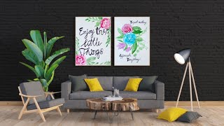 Beautiful DIY for your home | Wall decor ideas ? DIY watercolor