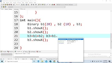 26 Operator Overloading   Binary Operators