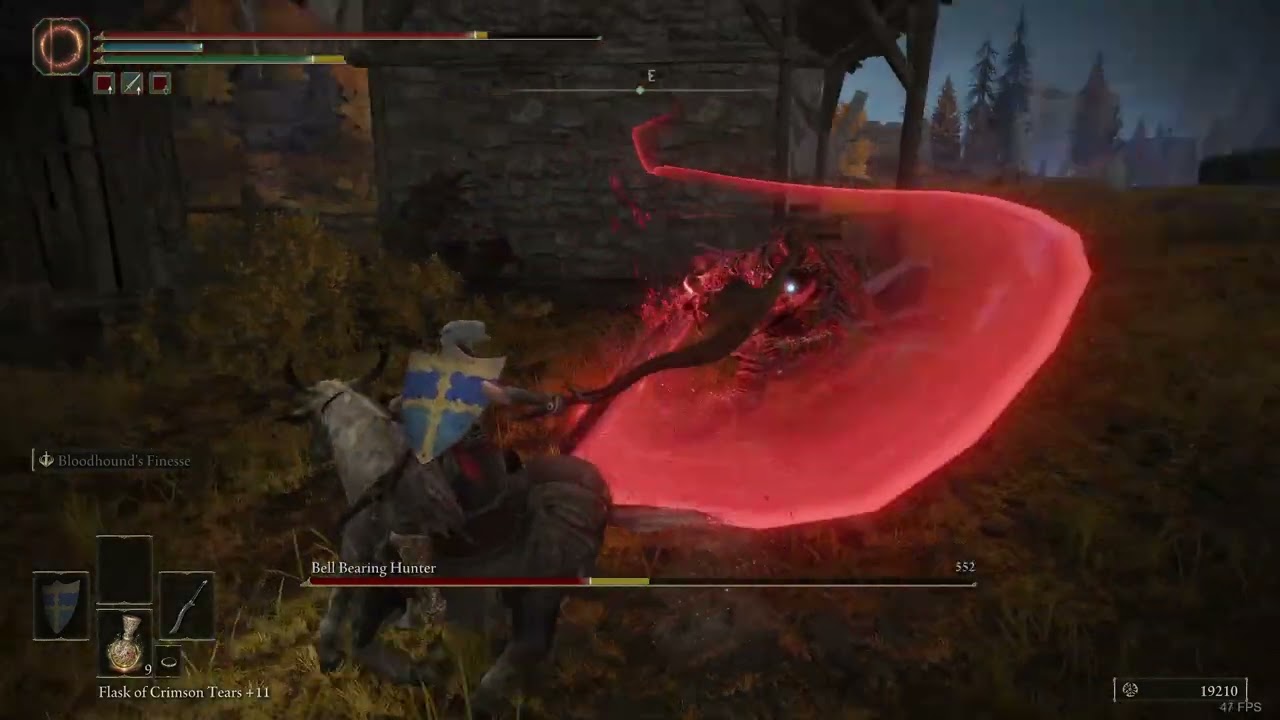 Elden Ring boss fights - 087 Bell Bearing Hunter (Capital Outskirts, Hermit's Shack)