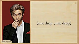 Mic drop - by bts easy lyrics