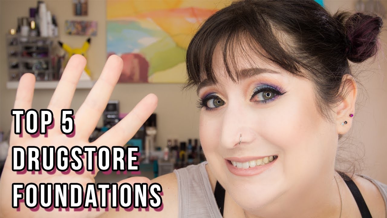 TOP 5 DRUGSTORE FOUNDATIONS | Foundation Fest July 2017