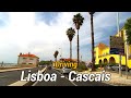 Driving from Lisboa to Cascais via Marginal Avenue - Portugal 4K