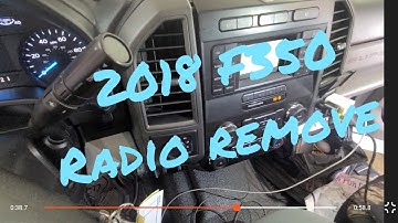 2018 Ford F350 How to remove the radio and display step by step