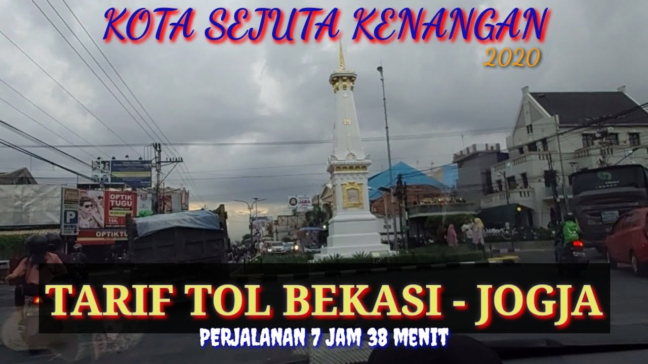 Tarif Tol  Bekasi Jogja 2021 via pintu  tol  Boyolali  