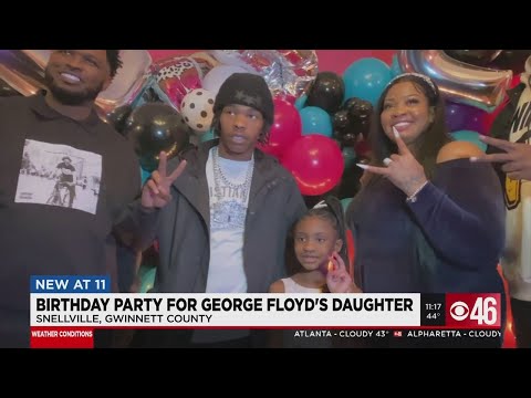 ATL rapper throws b-day bash for George Floyd's daughter