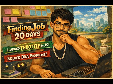 Day 20 of Job Hunt | JavaScript Throttle Explained Simply | 90 Days Job Hunt Series
