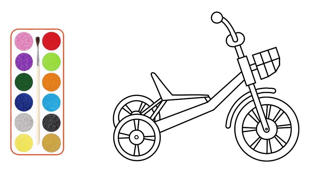 Tô màu xe đạp 3 bánh: Cùng tô màu cho chiếc xe đạp 3 bánh của bạn thêm nét độc đáo và sáng tạo. Hãy khám phá ngay hình ảnh liên quan để tìm kiếm ý tưởng và hướng dẫn cách tô màu cho chiếc xe đạp của mình!
