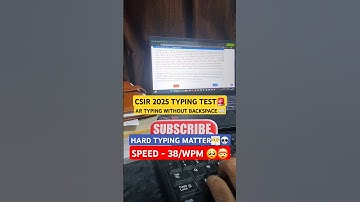 🚨CSIR CRRI 2025 AR-TYPING TEST WITHOUT BACKSPACE 🚨 #csiriip #csircrri #csirtypingtest #csirskilltest