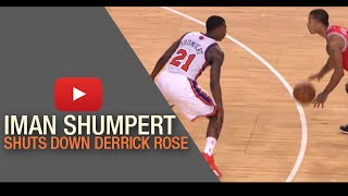 Iman Shumpert shuts down Derrick Rose \& puts on a defensive clinic vs the Bulls