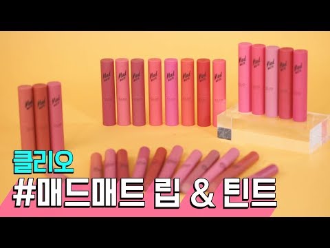 클리오 매드매트 립&틴트 전색상 발색 리뷰!! 【신상탕진잼】