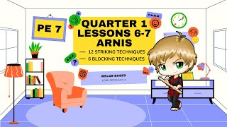 Arnis 12 Striking Techniques and 6 Blocking Techniques | PE 7 | Quarter 1 - Lessons 6-7 | MAPEH 7