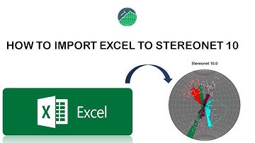 How To Import Data From Excel to Stereonet 10 | Geology