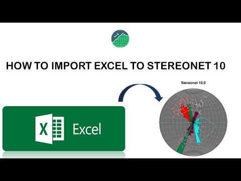 How To Import Data From Excel to Stereonet 10 | Geology
