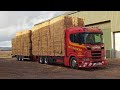 Hauling Straw (Scania R500 and Drag)