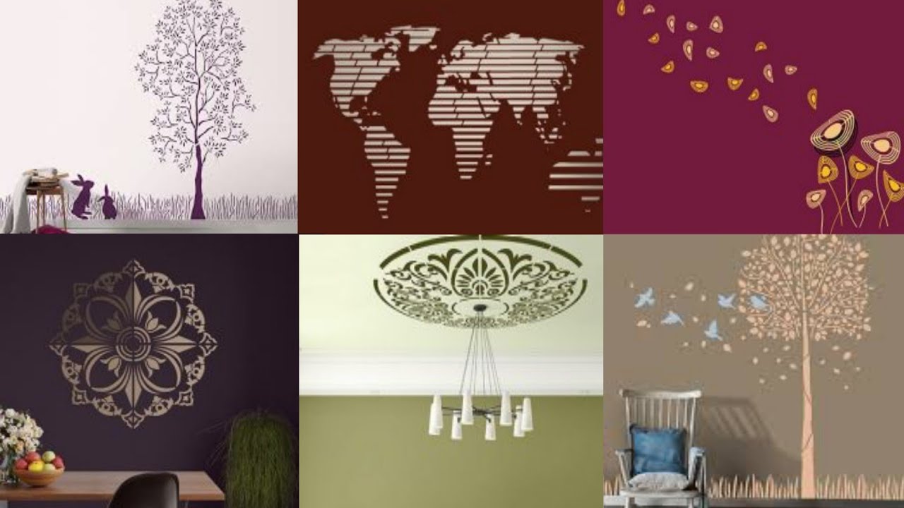 Asian Paints Stencils Textures Paisley And Motif Wall Painting