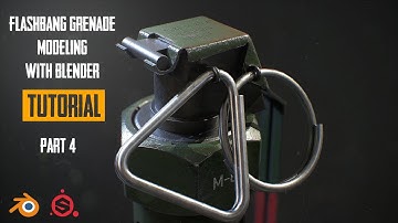 Flash Grenade Modeling With Blender Part 4 (Create Low Poly Model)