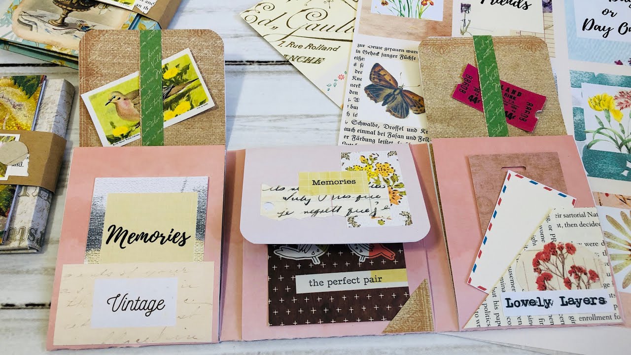 Embellishing The Mini Album Part 1 - Craft With Me - Mini Ephemera - Viewer Requested Video
