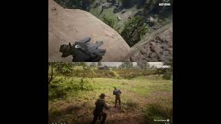 Rdr2 if it was split-screen(idk why it turned up square)