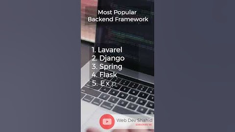 Most Popular Backend Frameworks 2023 - Web Dev Shahid
