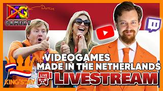 👑 Videogames made in: ⭐ the Netherlands! 👑 Kingsday '26 Special 🔴 Streaming Live! #koningsdag