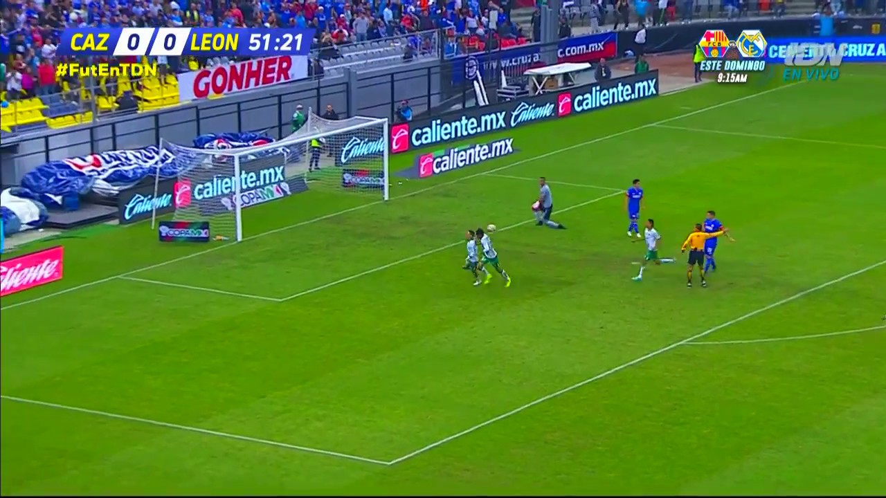 Gol de F. Navarro | Cruz Azul 0 - 1 León | Copa MX - Apertura 2018
