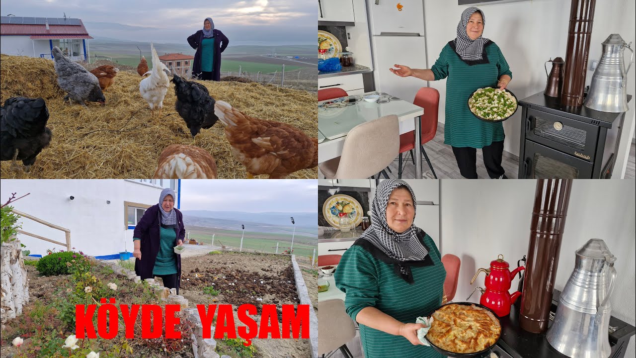 KÖYDE DOĞAL YAŞAM SEVİMLİ TAVUKLAR VE HATİCE HANIMIN YALANCI SU BÖREĞİ NEFİSMİ NEFİS NASIL YAPILIR