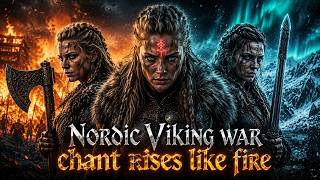the Nordic Viking war chant rises like fire ⚔️