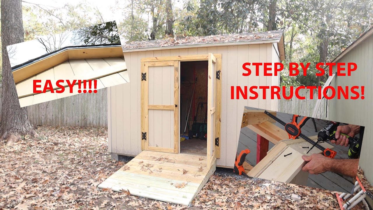 building a shed as easy as abc easiest roof overhang