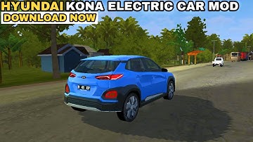 Hyundai Kona Electric Car Mod in Bus Simulator Indonesia - Bussid Car Mod - Bussid Bus Mod - BUSSID
