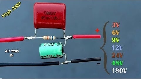 Convert #220V AC To 3V,6V,9V,12V,24V,48V,110V,180V DC Led Driver, Multi Output Transformerless