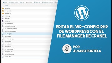 Como editar el wp-config.php con el File Manager de cPanel