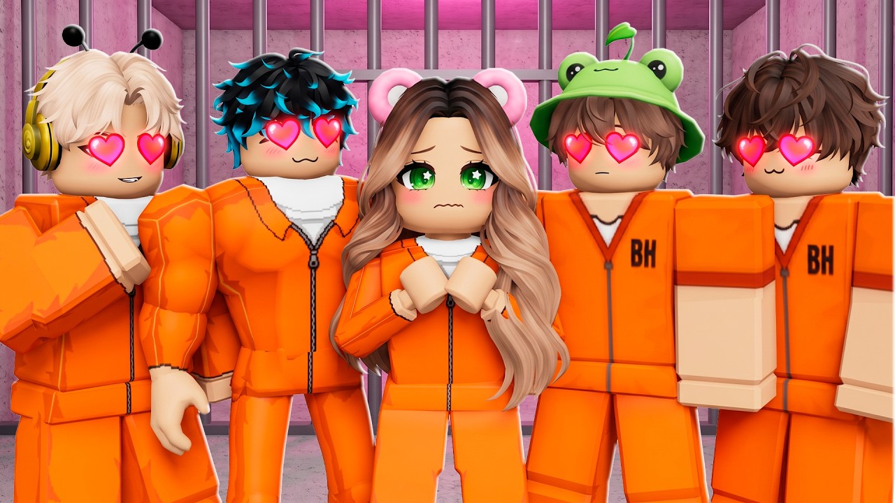 ATRAPADA en una PRISIÓN de SOLO CHICOS en Roblox