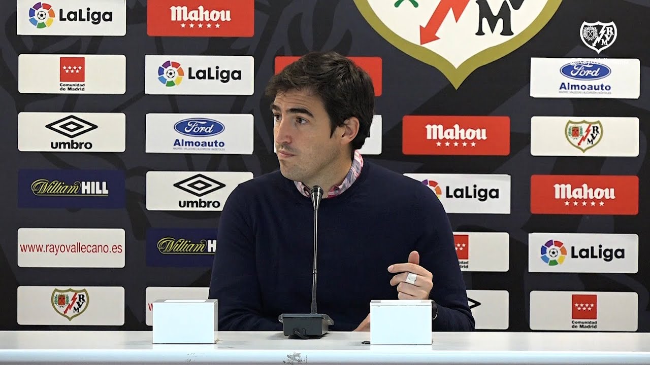 Andoni Iraola tras el Rayo Vallecano 2 -CF Fuenlabrada 0 - YouTube