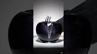 Space apple #water #relaxing #ai #relax #satisfying #apple